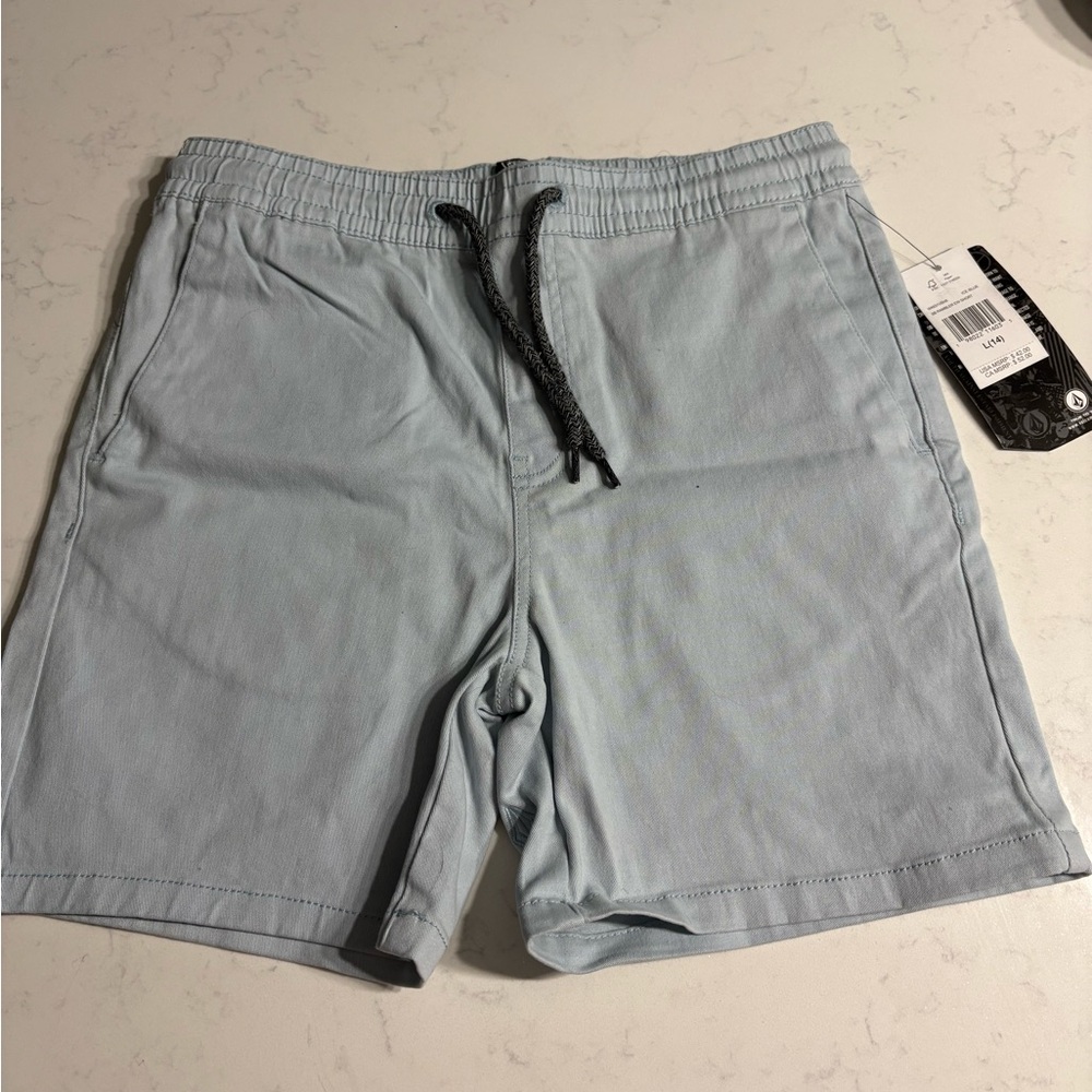 Volcom Boy’s Light Blue Flat Front Shorts